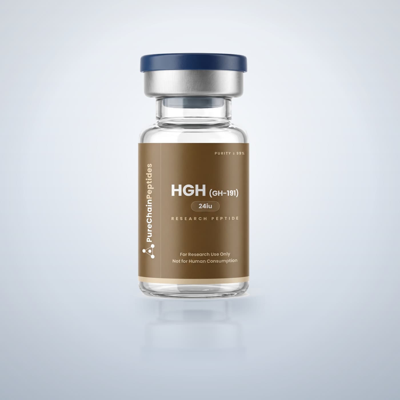 HGH (GH-191) 24iu — PureChain Peptides research vial