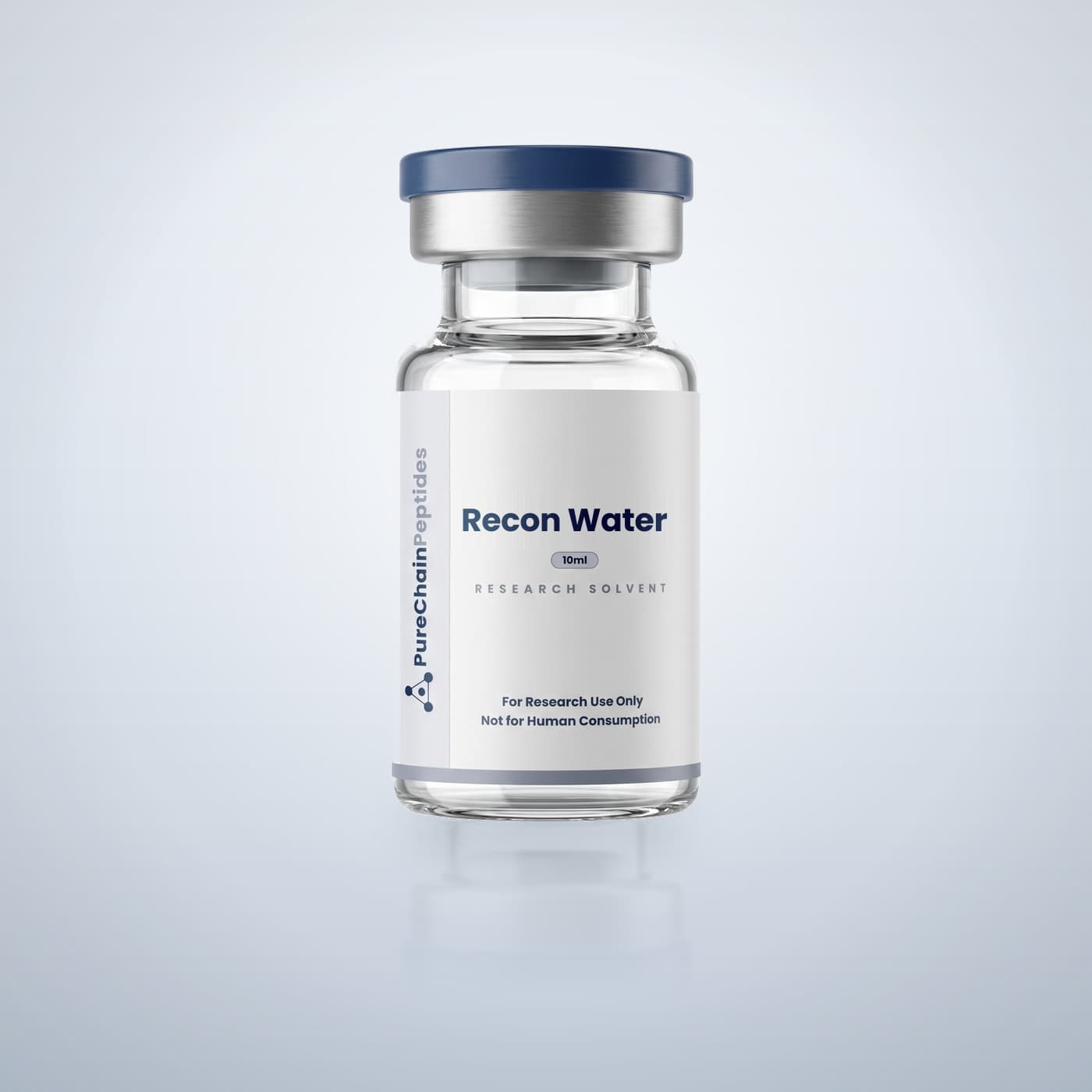 Bacteriostatic Water 10ml — PureChain Peptides research vial