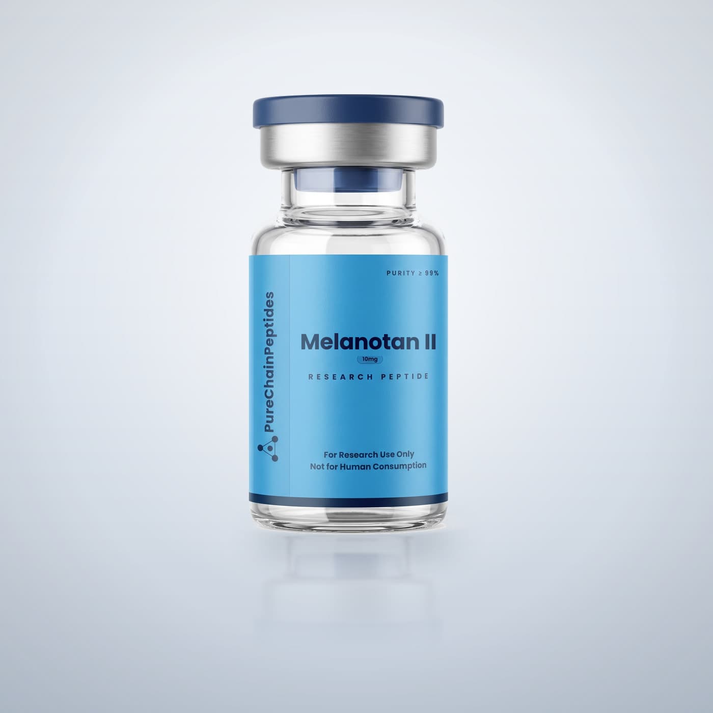 Melanotan II (MT-2) 10mg — PureChain Peptides research vial